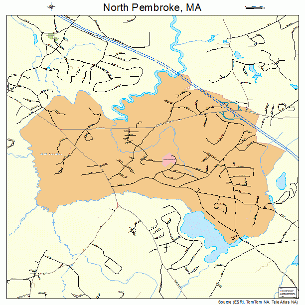 North Pembroke, MA street map