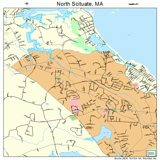 North Scituate, MA street map