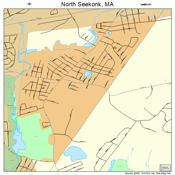 North Seekonk, MA street map