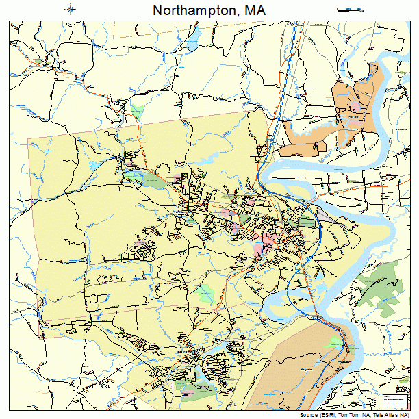 Northampton, MA street map