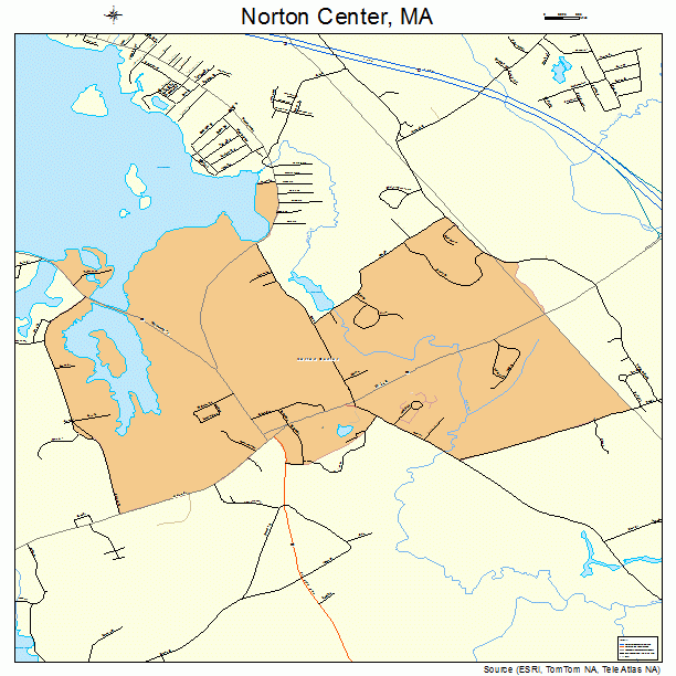 Norton Center, MA street map