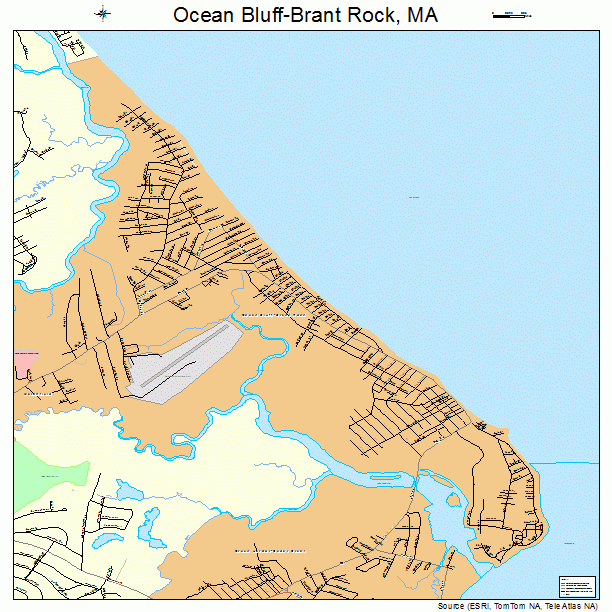 Ocean Bluff-Brant Rock, MA street map