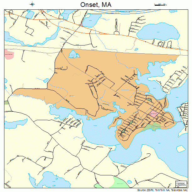 Onset, MA street map