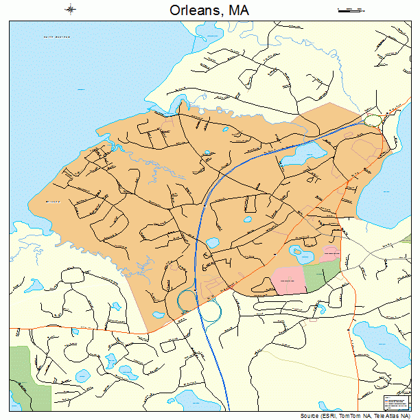 Orleans, MA street map