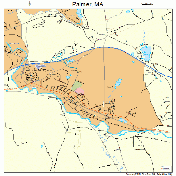 Palmer, MA street map