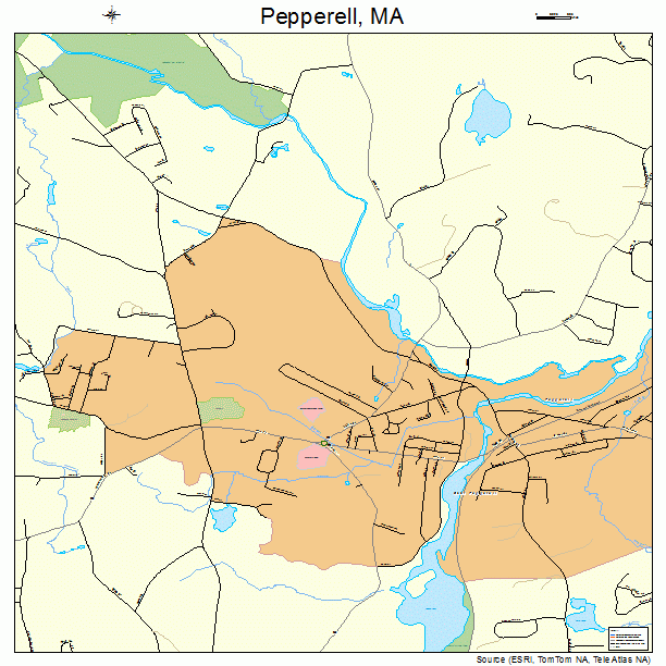 Pepperell, MA street map