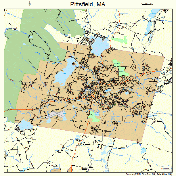 Pittsfield, MA street map