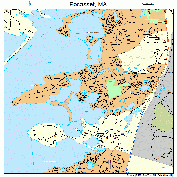 Pocasset, MA street map