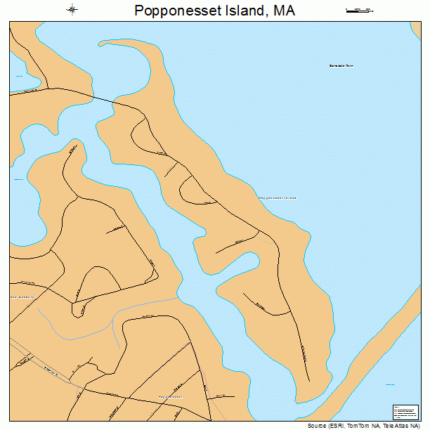 Popponesset Island, MA street map