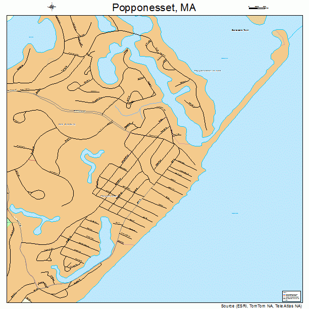 Popponesset, MA street map