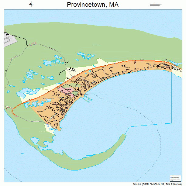 Provincetown, MA street map