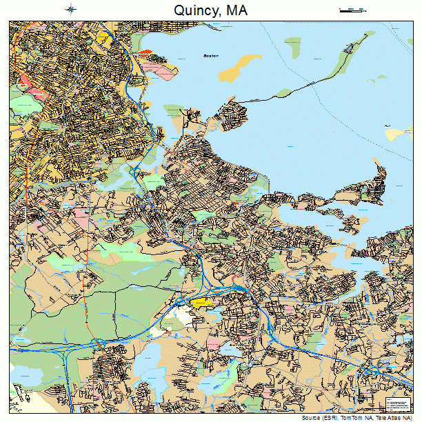 Quincy, MA street map