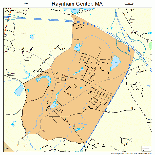 Raynham Center, MA street map