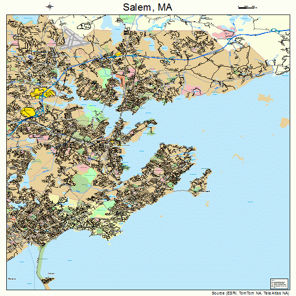 Salem, MA street map