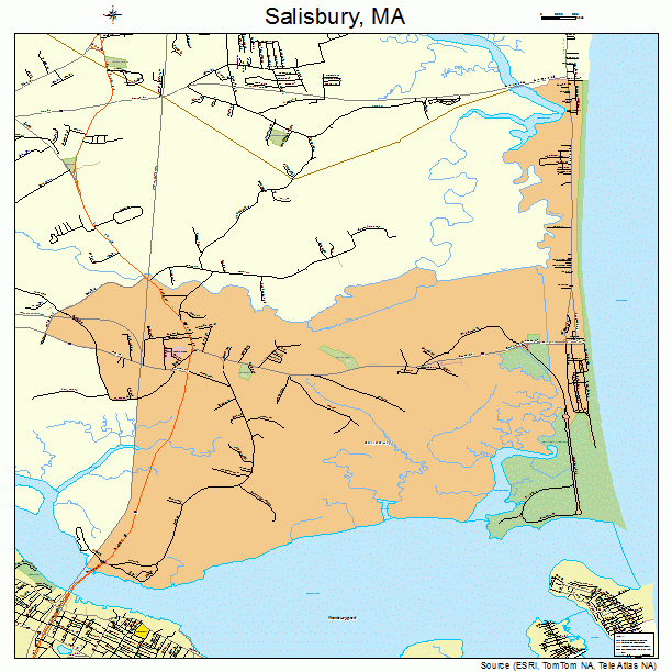 Salisbury, MA street map