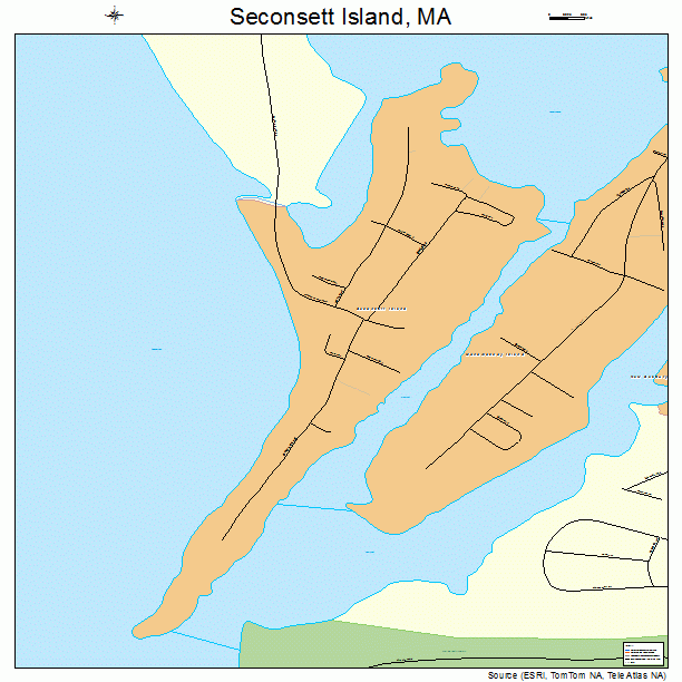Seconsett Island, MA street map