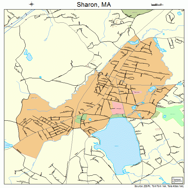 Sharon, MA street map