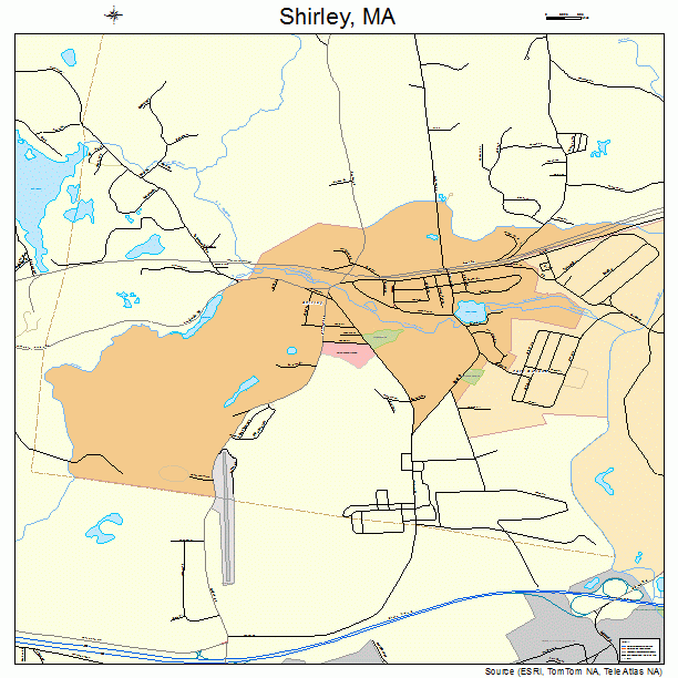 Shirley, MA street map
