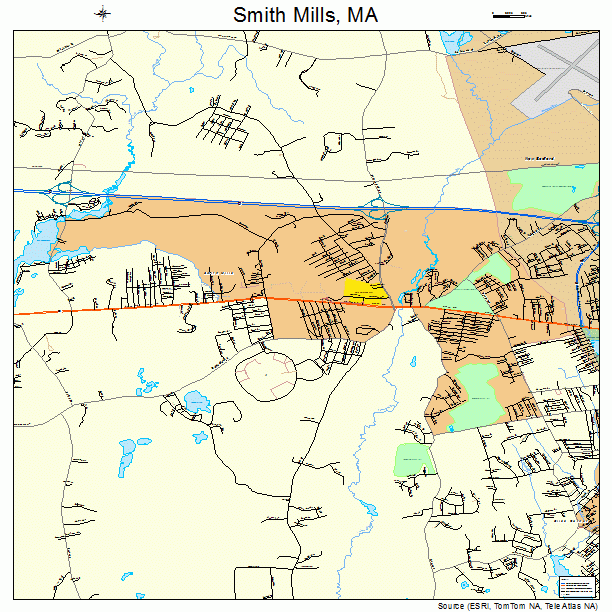 Smith Mills, MA street map