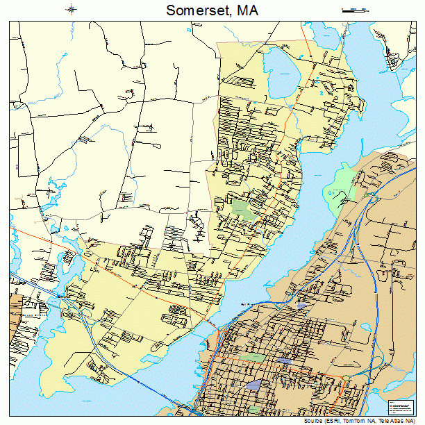 Somerset, MA street map