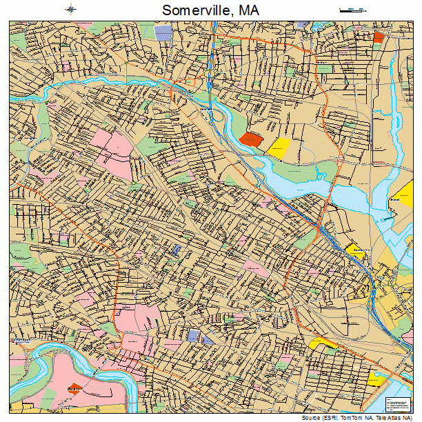 Somerville, MA street map