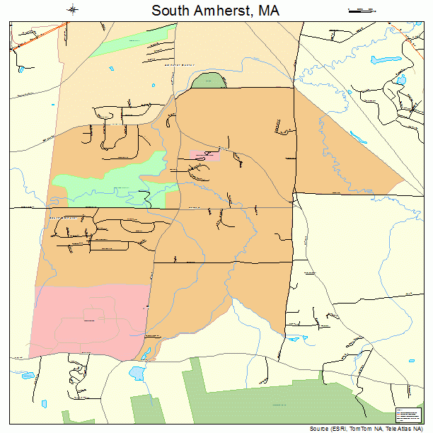 South Amherst, MA street map