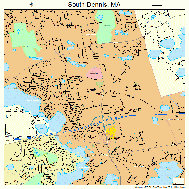 South Dennis, MA street map