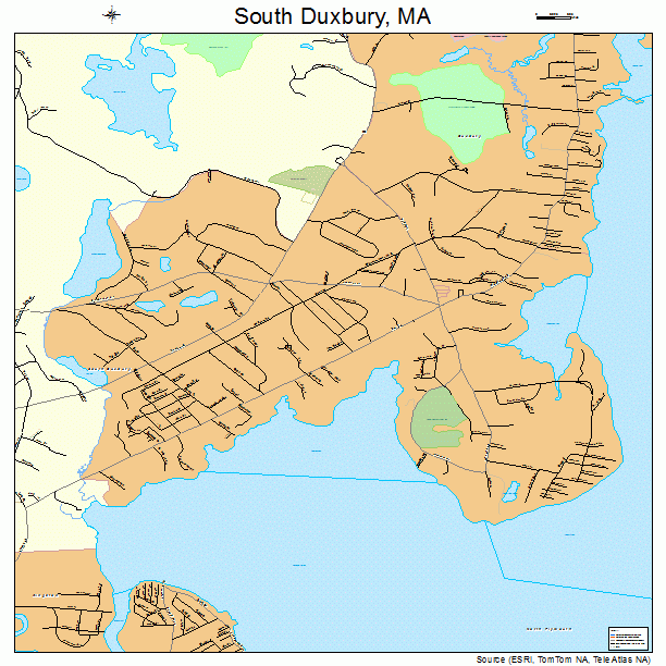 South Duxbury, MA street map