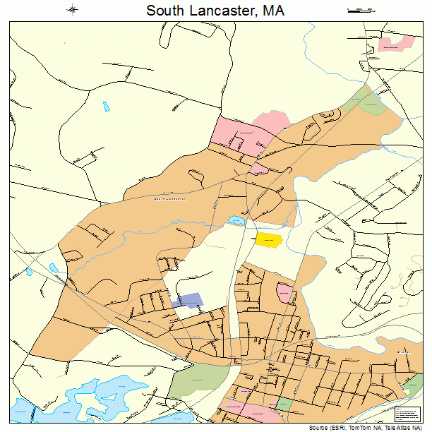 South Lancaster, MA street map