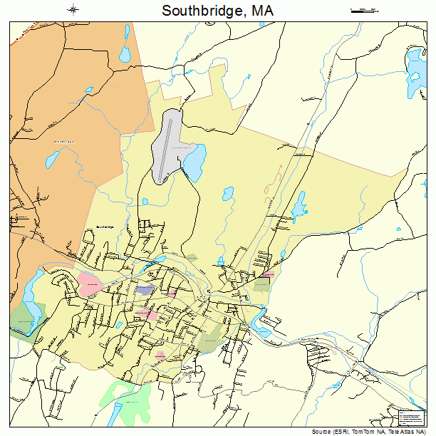 Southbridge, MA street map