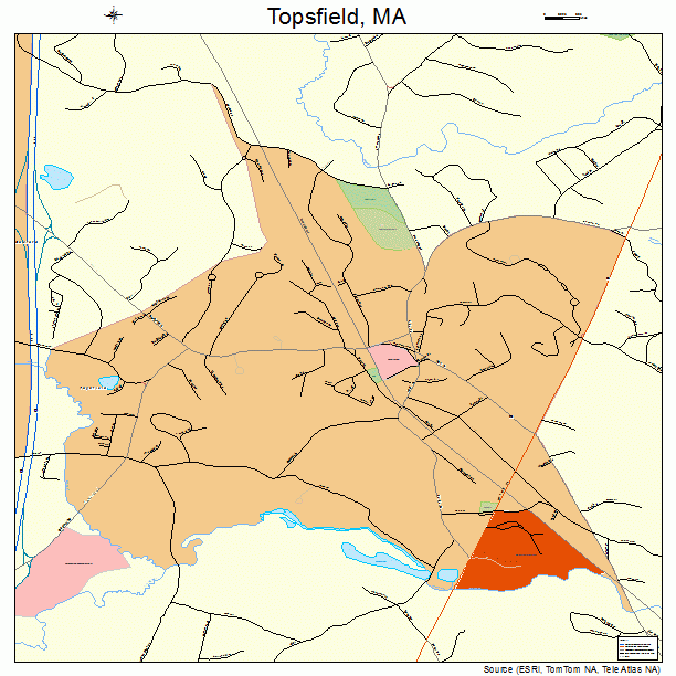 Topsfield, MA street map