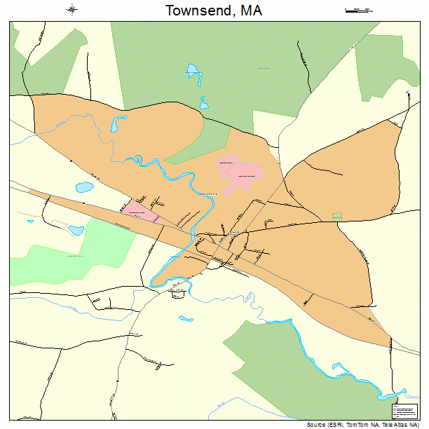 Townsend, MA street map