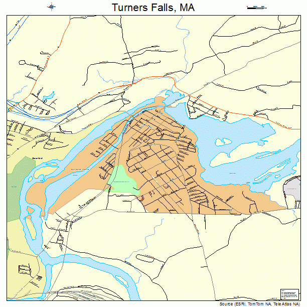 Turners Falls, MA street map