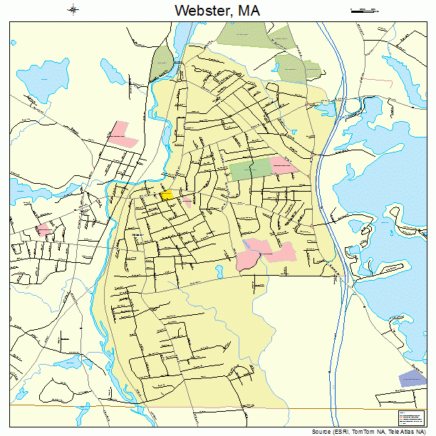 Webster, MA street map