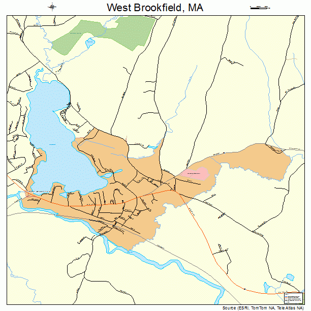 West Brookfield, MA street map