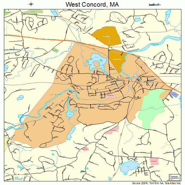 West Concord, MA street map