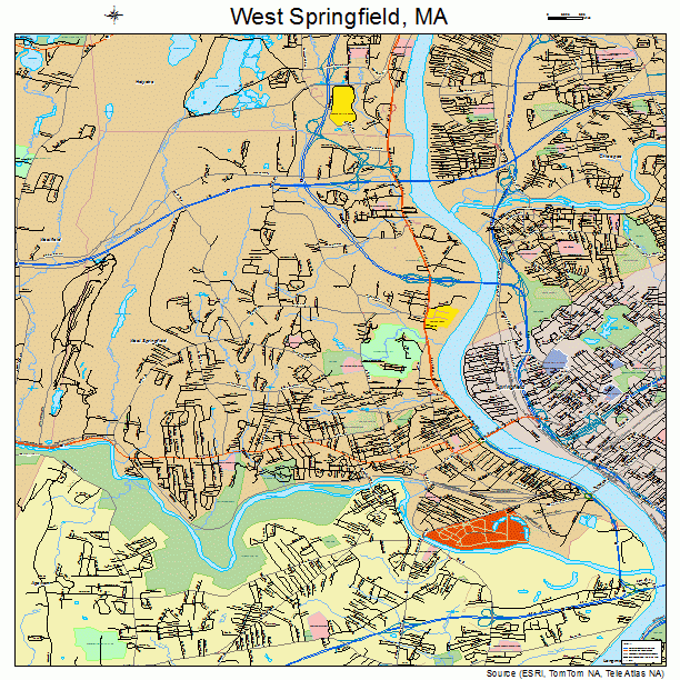 West Springfield, MA street map
