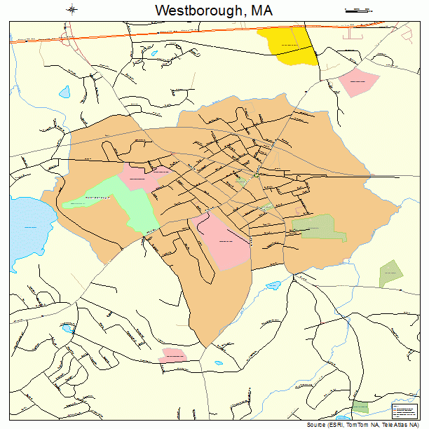 Westborough, MA street map