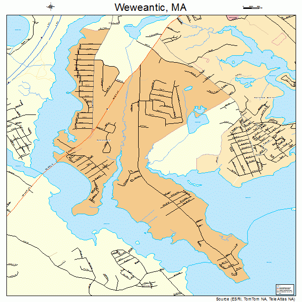 Weweantic, MA street map