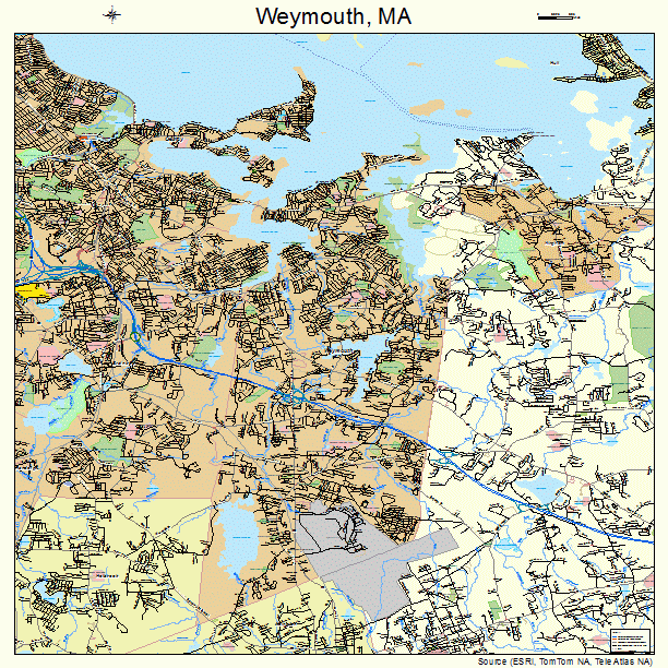 Weymouth, MA street map