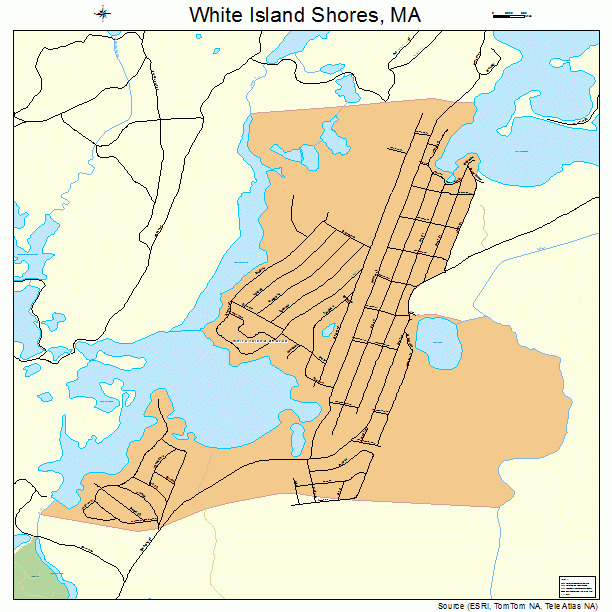 White Island Shores, MA street map