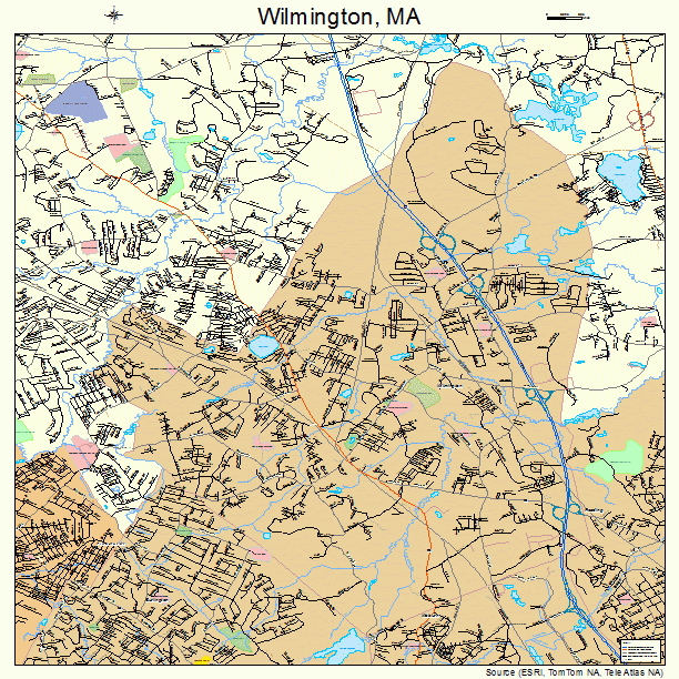 Wilmington, MA street map