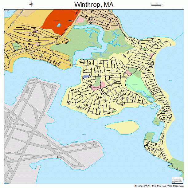 Winthrop, MA street map