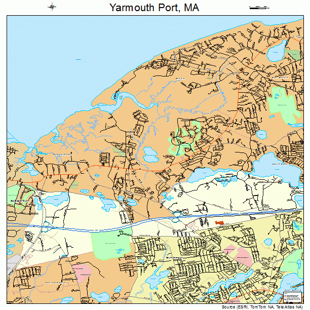 Yarmouth Port, MA street map