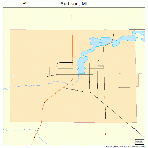 Addison, MI street map