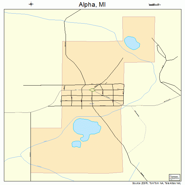 Alpha, MI street map
