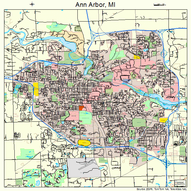 University Of Michigan Ann Arbor Map