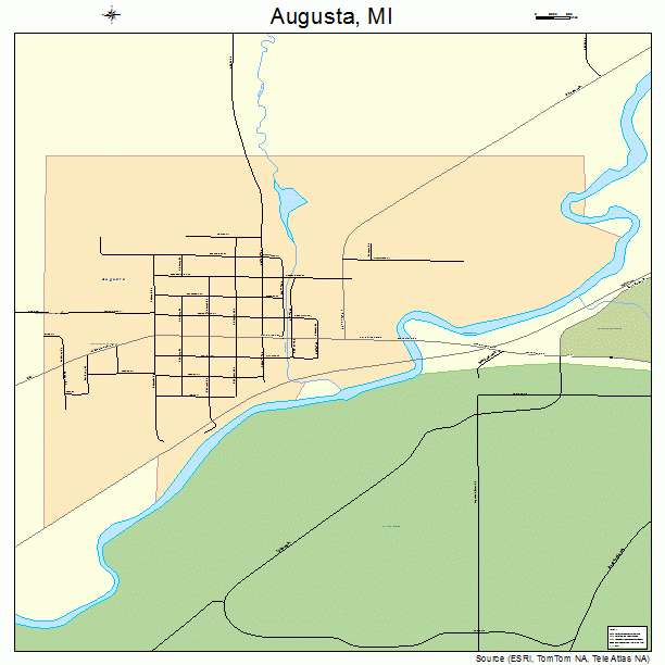 Augusta, MI street map