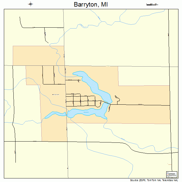 Barryton, MI street map