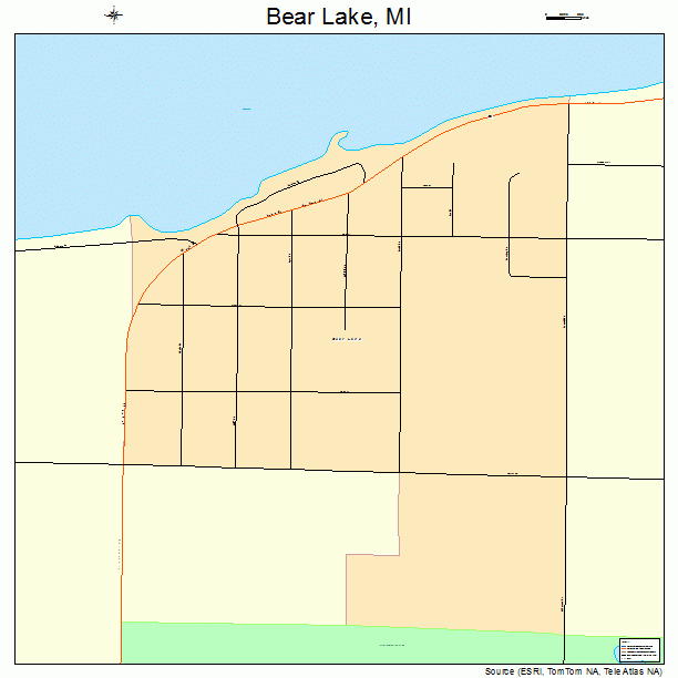 Bear Lake, MI street map